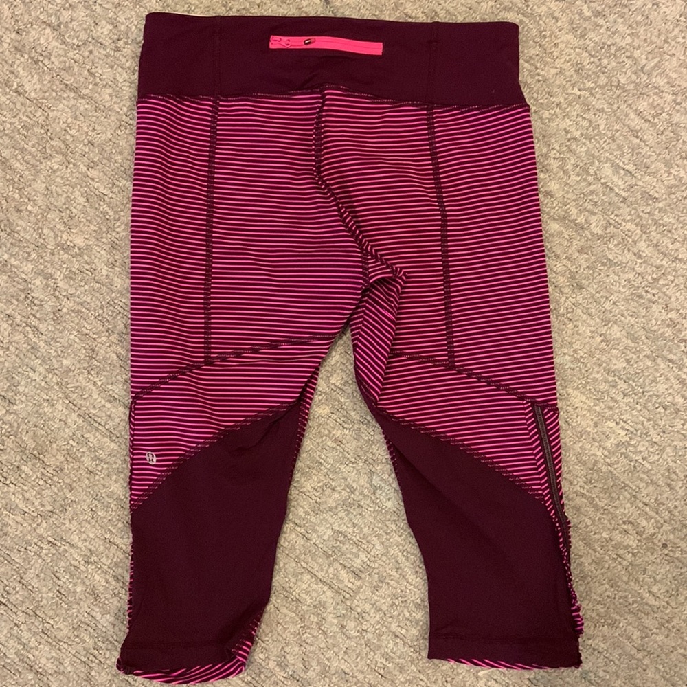 Lululemon Run Hyper Stripe Raspberry Glo Light Plum Pow Stripe Raspberry - Picture 4 of 6